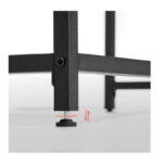 Μεταλλικό Γραφείο 120 x 60 x 75 cm Χρώματος Σκούρο Καφέ VASAGLE LWD039B01 - Image 2