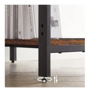 Μεταλλικό Γραφείο με 2 Ράφια 140 x 60 x 75 cm VASAGLE LWD55X - Image 2