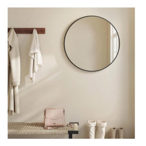 Μεταλλικός Στρογγυλός Καθρέπτης Τοίχου 61 cm Songmics LWM102B01 - Image 4