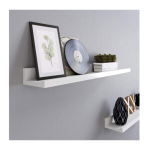 Σετ Επιτοίχια Ξύλινα Ράφια 60 x 10 x 5 cm 2 τμχ Songmics LWS60WT - Image 2