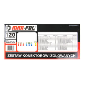 Σετ Ακροδέκτες Καλωδίων με Μόνωση σε Κασετίνα 120 τμχ MAR-POL M66504 - Image 3