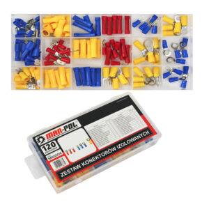 Σετ Ακροδέκτες Καλωδίων με Μόνωση σε Κασετίνα 120 τμχ MAR-POL M66504 - Image 4