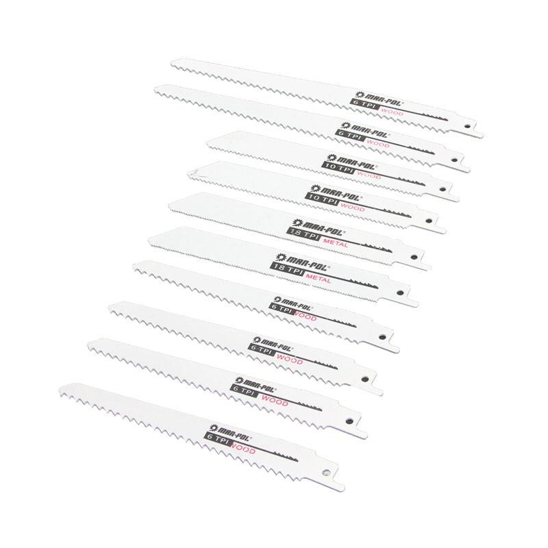 Σετ Λεπίδες Ηλεκτρικού Πριονιού 10 τμχ MAR-POL M79848 Σετ Λεπίδες Ηλεκτρικού Πριονιού 10 τμχ MAR-POL M79848