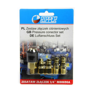 Σετ Συνδέσμων Πίεσης 1/4 5 τμχ RIPPER M80690A - Image 4