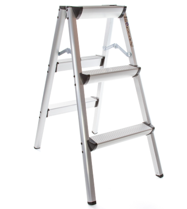 Αλουμινένια σκάλα 3 Σκαλοπατιών Διπλής Όψης 150kg M85591 MAR-POL Αλουμινένια σκάλα 3 Σκαλοπατιών Διπλής Όψης 150kg M85591 MAR-POL