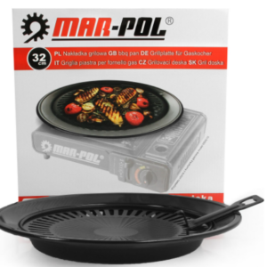 Επικάλυψη Γκριλ για Φορητή Κουζίνα  με Κεραμική Επίστρωση και Συλλέκτη Λίπους M90020 MAR-POL