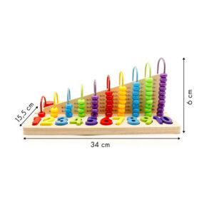 Εκπαιδευτικό Ξύλινο Παιχνίδι Άβακας Ecotoys MB059 - Image 2