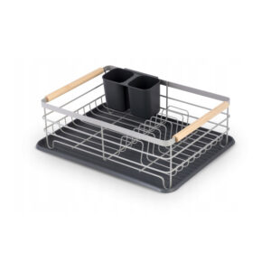 Μεταλλική Πιατοθήκη Στεγνωτήριο 43 x 32 x 14 cm Χρώματος Γκρι Massido MS-600-Grey - Image 2