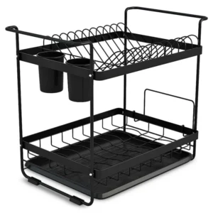 Massido Διπλού επιπέδου Στεγνωτήρας Πιάτων MS-602 μαύρη MS-602-Black - Image 2