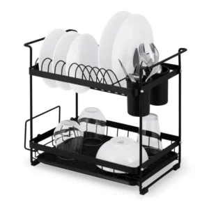 Massido Διπλού επιπέδου Στεγνωτήρας Πιάτων MS-602 μαύρη MS-602-Black - Image 3