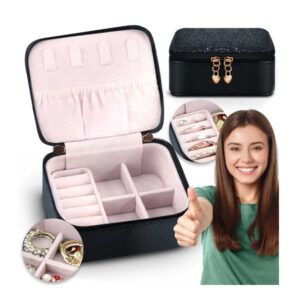 Κοσμηματοθήκη - Μπιζουτιέρα 11 x 9 x 5 cm Massido MS-701-Black - Image 2