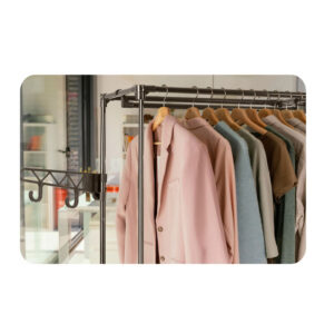 Πλαστική Κρεμάστρα Ρούχων Δαπέδου 107 x 35.5 x 174 cm Massido MS-866 - Image 5