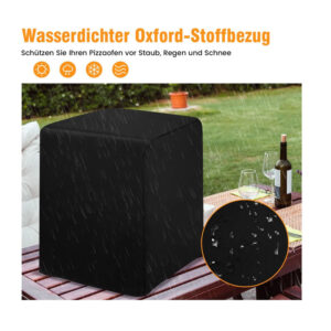 Φορητός Φούρνος Πίτσας με Κάρβουνο Πολλαπλών Χρήσεων 4 σε 1 36 x 33.5 x 43.5 cm Costway NP10734 - Image 5