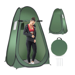 Σκηνή Αλλαγής Ρούχων / Ντους Pop-Up 120 x 120 x 190 cm Costway NP11198GN - Image 3