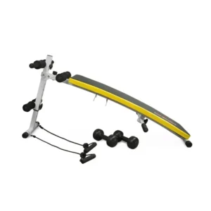 Πάγκος Κοιλιακών και Ασκήσεων Sit Up με 2 Λάστιχα Αντίστασης και 2 Αλτήρες 136 x 55 x 54-71 cm Neo-Sport NS-07 - Image 2