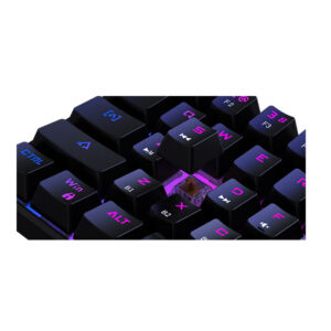 Ασύρματο Μηχανικό Πληκτρολόγιο USB Bluetooth με RGB Φωτισμό US Brown All Claw Preyon PBAC61B - Image 2