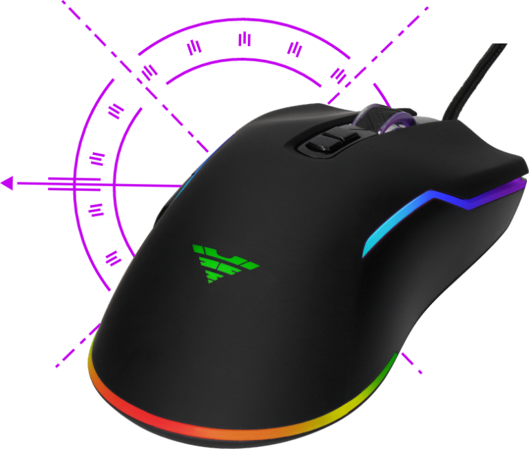 Ενσύρματο Οπτικό Ποντίκι Gaming με 7 Πλήκτρα 12400 DPI RGB Condor Classic Preyon PCC27B - Image 3