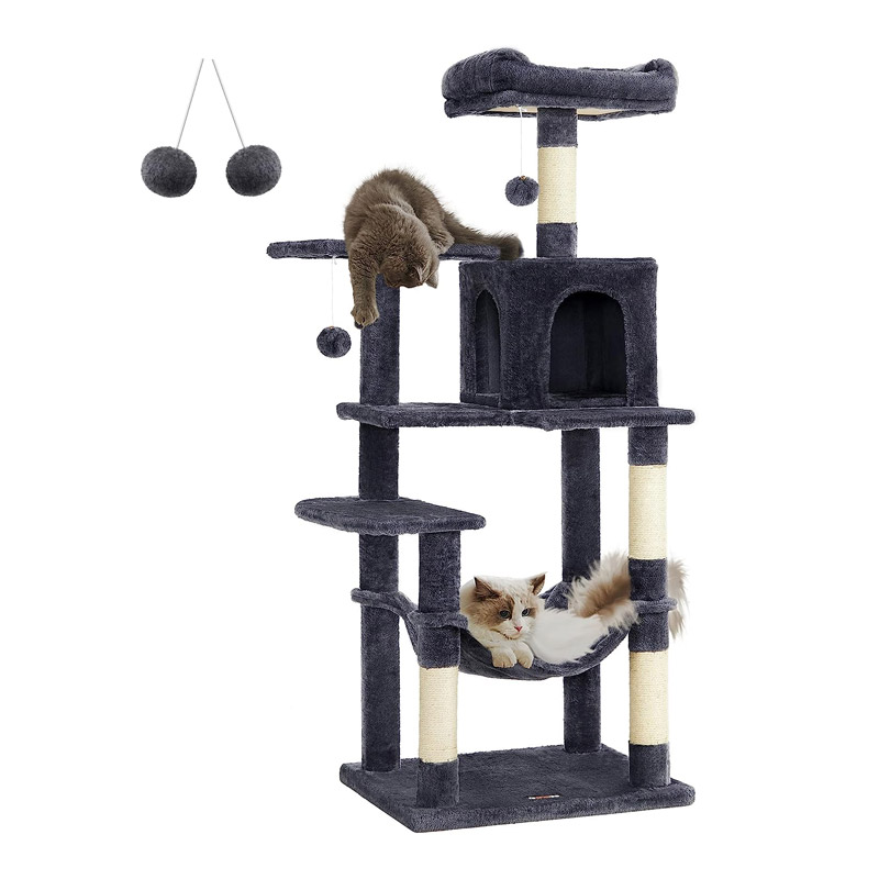 Δέντρο Γάτας - Ονυχοδρόμιο 55 x 45 x 143 cm Χρώματος Σκούρο Γκρι PCT161G01 Feandrea Δέντρο Γάτας - Ονυχοδρόμιο 55 x 45 x 143 cm Χρώματος Σκούρο Γκρι PCT161G01 Feandrea