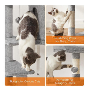 Δέντρο Γάτας - Ονυχοδρόμιο 55 x 45 x 143 cm Feandrea PCT161W01 - Image 4