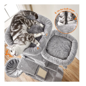 Δέντρο Γάτας - Ονυχοδρόμιο 60 x 50 x 206 cm Feandrea PCT190W01 - Image 3