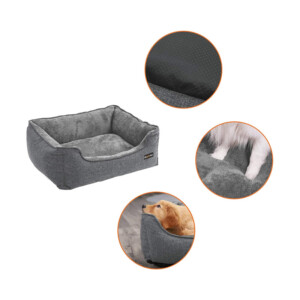 Κρεβάτι Σκύλου 70 x 55 x 21 cm Χρώματος Γκρι Feandrea PGW10GG - Image 2