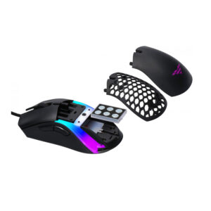 Ενσύρματο Οπτικό Ποντίκι Gaming με 7 Πλήκτρα 12400 DPI RGB Hawk Customizable Preyon PHC27B - Image 4