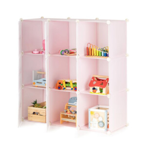 Σύστημα Αποθήκευσης - Παιδική Αρθρωτή Ραφιέρα με 9 Κύβους 110 x 37 x 110 cm ModernHome PJJCBS0009-09C - Image 2