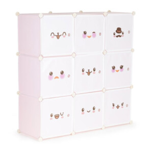 Σύστημα Αποθήκευσης - Παιδική Αρθρωτή Ραφιέρα με 9 Κύβους 110 x 37 x 110 cm ModernHome PJJCBS0009-09C - Image 4
