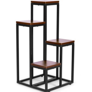 Ραφιέρα για Λουλούδια και Διακοσμητικά με 4 ράφια PJJPS0011-Dark ModernHome - Image 4