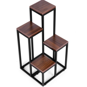 Ραφιέρα για Λουλούδια και Διακοσμητικά με 4 ράφια PJJPS0011-Dark ModernHome - Image 5