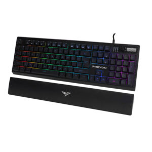 Ενσύρματο Πληκτρολόγιο Μεμβράνης USB με RGB Φωτισμό US Long Claw Alpha Preyon PLCA104B - Image 4