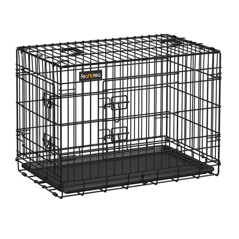 Αναδιπλούμενο Μεταλλικό Κλουβί Σκύλου με 2 Πόρτες 77.5 x 48.5 x 55.5 cm Feandrea PPD42H Αναδιπλούμενο Μεταλλικό Κλουβί Σκύλου με 2 Πόρτες 77.5 x 48.5 x 55.5 cm Feandrea PPD42H