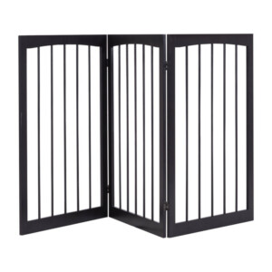 Costway Πτυσσόμενο Διαχωριστικό Προστασίας για Κατοικίδια από Ξύλο Πεύκου 80x60 εκ. PS7854 - Image 3