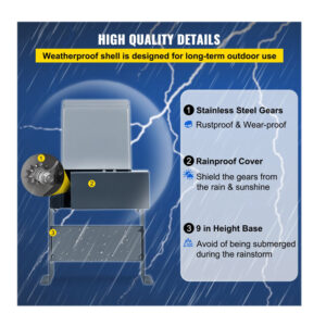 Αυτόματο Μοτέρ Συρόμενης Γκαραζόπορτας έως 600 Kg με 2 Τηλεχειριστήρια VEVOR PYLLJ000000000001V2 - Image 4