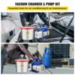 VEVOR Θάλαμος Κενού 2 Γαλόνια με Αντλία 4CFM 1/3HP για Σιλικόνη & Εποξική Ρητίνη  QCKTZKB4CFM1-3J2TV2 - Image 2