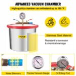 VEVOR Θάλαμος Κενού 2 Γαλόνια με Αντλία 4CFM 1/3HP για Σιλικόνη & Εποξική Ρητίνη  QCKTZKB4CFM1-3J2TV2 - Image 4
