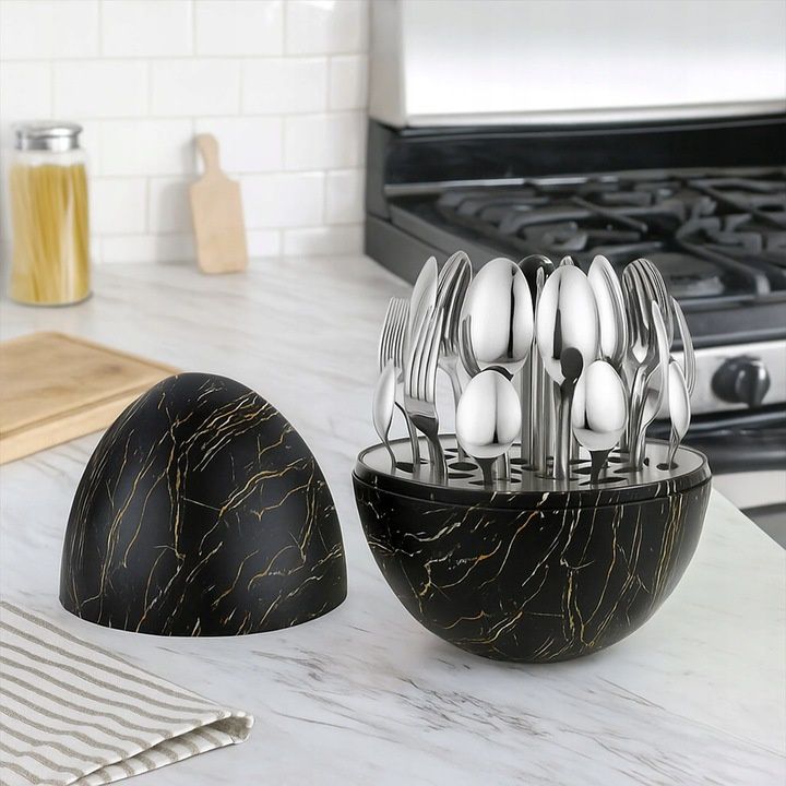 Rosa Bella Σετ μαχαιροπήρουνων 24 τεμαχίων από ανοξείδωτο ατσάλι σε Θήκη Marble RB-730 Rosa Bella Σετ μαχαιροπήρουνων 24 τεμαχίων από ανοξείδωτο ατσάλι σε Θήκη Marble RB-730