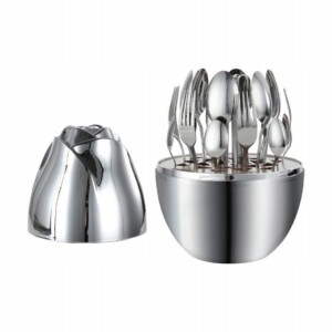 Rosa Bella Σετ μαχαιροπήρουνων 24 τεμαχίων από ανοξείδωτο ατσάλι σε Θήκη Silver RB-735