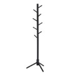 Ξύλινος Καλόγερος με 8 Γάντζους και Ρυθμιζόμενο Ύψος 47 x 47 x 175 cm VASAGLE RCR004B01