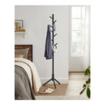 Ξύλινος Καλόγερος με 8 Γάντζους και Ρυθμιζόμενο Ύψος 47 x 47 x 175 cm VASAGLE RCR004B01 - Image 4