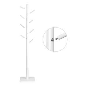 Ξύλινος Καλόγερος με 8 Γάντζους και Ρυθμιζόμενο Ύψος 30 x 30 x 175 cm VASAGLE RCR010W02 - Image 2