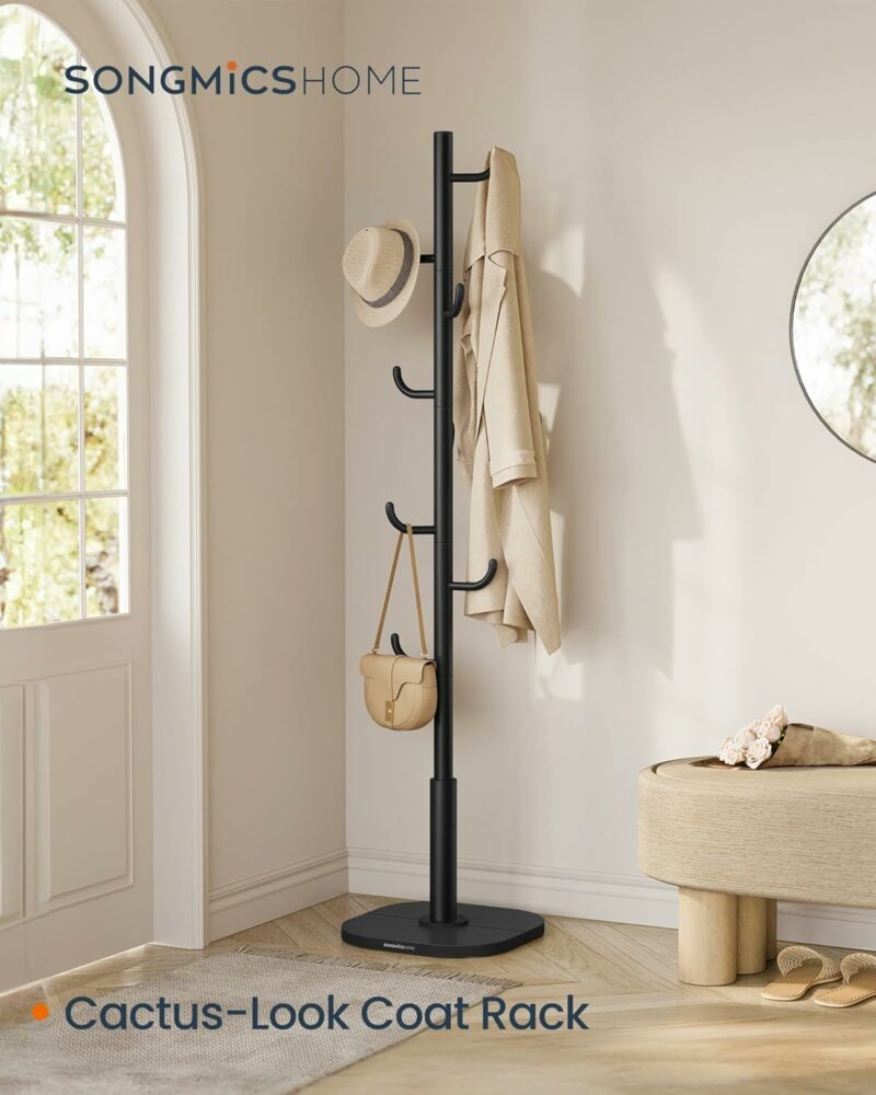 SONGMICS Κάκτος Κρεμάστρα Ρούχων 40x40x175.3cm με Μεγάλη Χωρητικότητα και Σταθερή Βάση RCR039B01 - Image 2