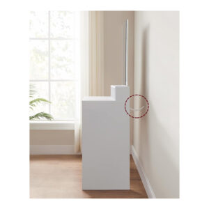 Ξύλινο Μπουντουάρ με Καθρέπτη 80 x 40 x 140 cm VASAGLE RDT113W01 - Image 3