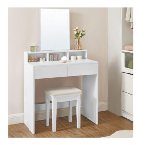 Ξύλινο Μπουντουάρ με Καθρέπτη 80 x 40 x 140 cm VASAGLE RDT113W01 - Image 5