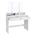 Ξύλινο Μπουντουάρ με Πτυσσόμενο Καθρέπτη 100 x 40 x 142 cm VASAGLE RDT115W01 - Image 2