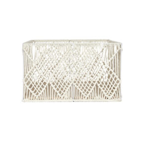 Σετ Μεταλλικά/Βαμβακερά Ορθογώνια Καλάθια Αποθήκευσης Nesting Boho 37 x 27 x 21 cm 3 τμχ Home Deco Factory RG0022 - Image 2