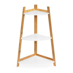 Γωνιακή Ξύλινη Ραφιέρα από Μπαμπού με 3 Ράφια 56.5 x 40 x 84.5 cm ModernHome RH2006-49 - Image 3