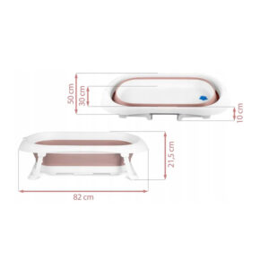 Πτυσσόμενη Μπανιέρα Μωρού 82 x 30 x 21.5 cm Ricokids RK-281-WP - Image 3
