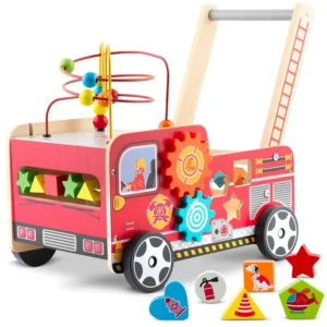 Ξύλινο Περπατούρα Πυροσβεστικό Όχημα RK-873 Ricokids - Image 4