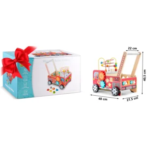 Ξύλινο Περπατούρα Πυροσβεστικό Όχημα RK-873 Ricokids - Image 5